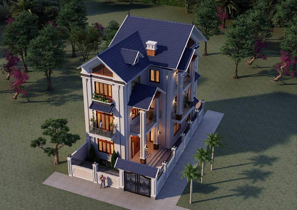 Mẫu biệt thự mini 100m2 mái Thái. Ảnh 5