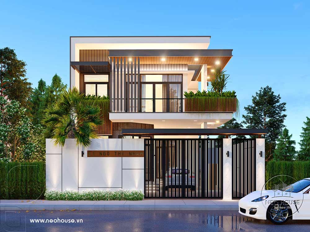 Mẫu biệt thự mini 100m2 mái bằng. Ảnh 4