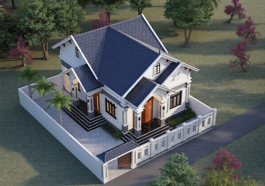 Nhà cấp 4 gác lửng 120m2 3 phòng ngủ