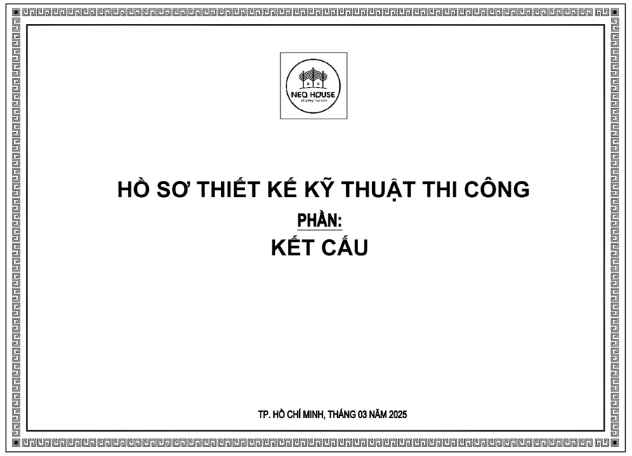 Hồ sơ thiết kế kỹ thuật thi công phần kết cấu nhà cấp 4