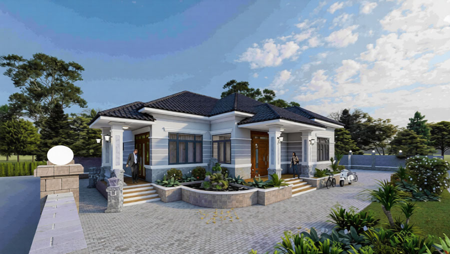 Chi phí thiết kế kiến trúc nhà vườn cấp 4