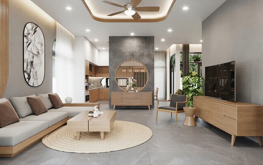 Chi phí thiết kế nội thất nhà vườn cấp 4