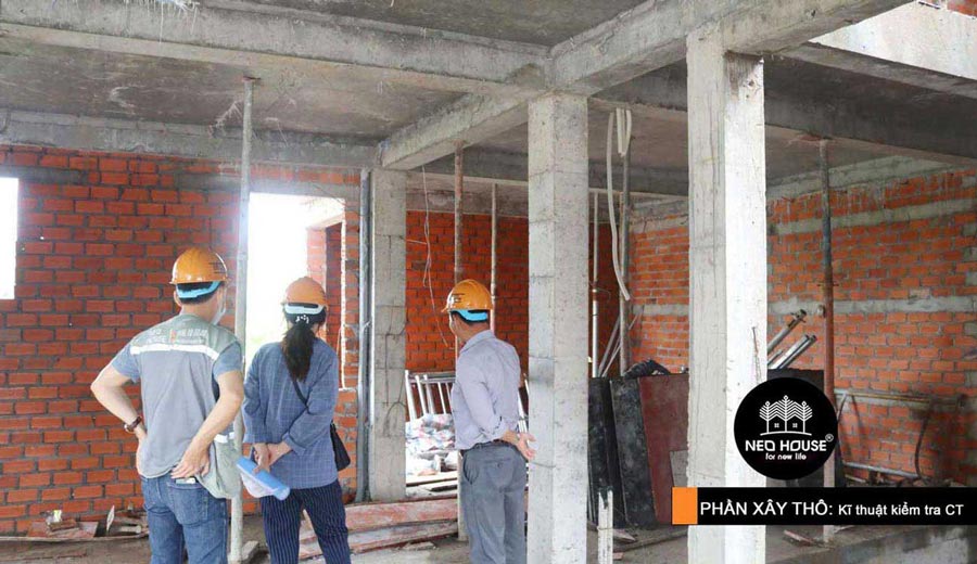 Giám sát quá trình xây dựng hoàn thiện nhà cấp 4 mái thái