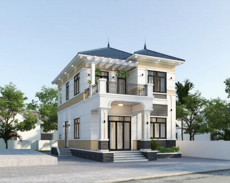 Lưu ý khi thiết kế thi công nhà phố 2 tầng 70m2