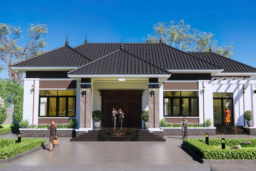 50+ mẫu nhà 1 tầng 4 phòng ngủ 150m2 đẹp, tối ưu công năng