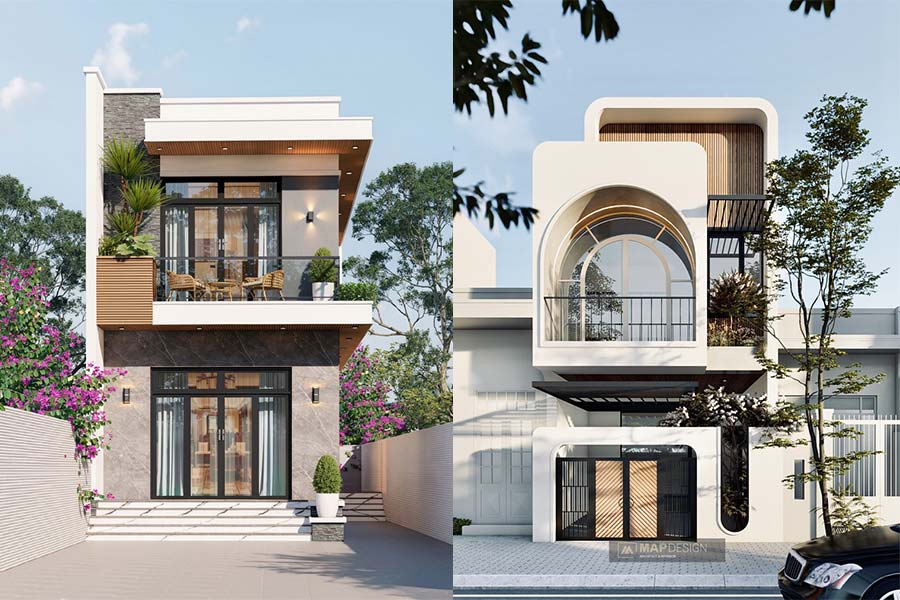 30+ Mẫu Nhà Phố 2 Tầng 5×15 Đẹp Hiện Đại Tối Ưu Không Gian