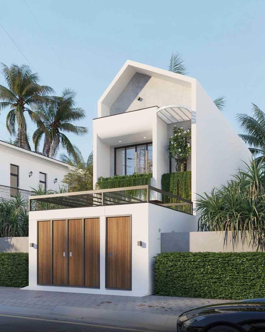 Mẫu thiết kế nhà phố 2 tầng 5x15 tối giản