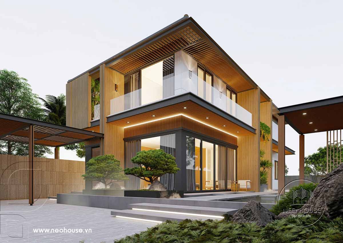 Biệt thự sân vườn 2 tầng 160m2