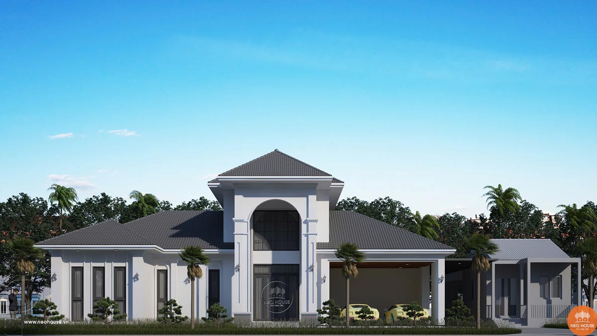 Phối cảnh biệt thự sân vườn 20x10. Hình ảnh 3