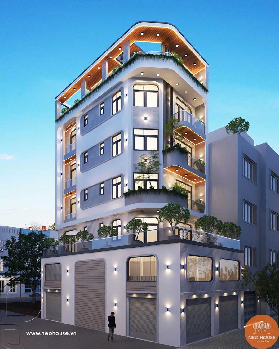 Nhà phố 5 tầng 1 lửng