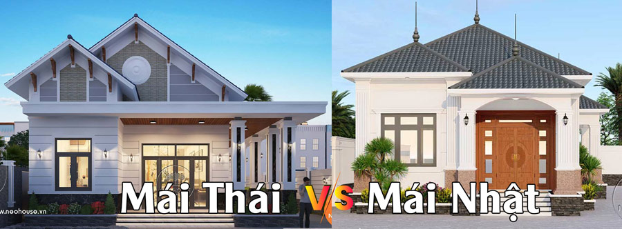 So sánh nhà cấp 4 mái Nhật và nhà mái Thái