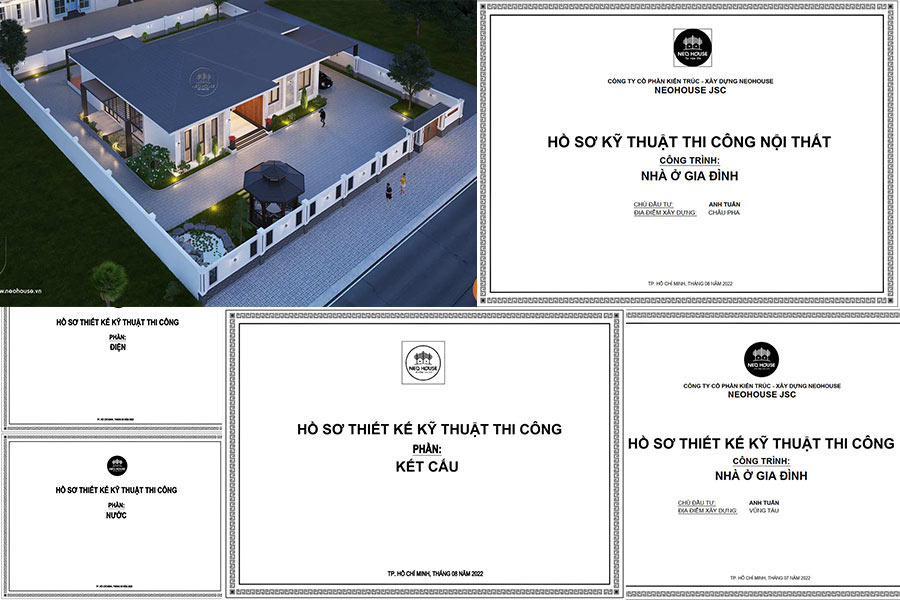 Trọn bộ hồ sơ thiết kế nhà vườn cấp 4 đầy đủ tại NEOHouse