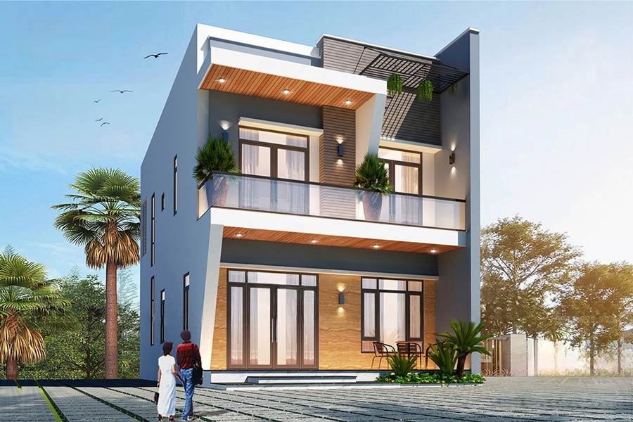 Hạn chế của mẫu nhà phố 2 tầng mặt tiền 8m