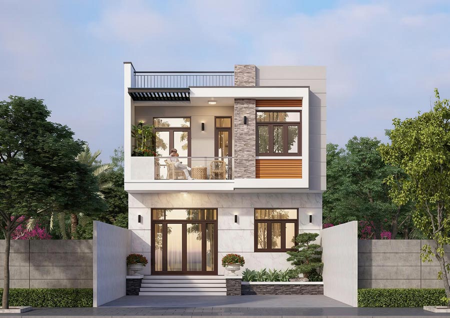Vì sao mẫu nhà phố 2 tầng 8x10m lại được ưa chuộng?
