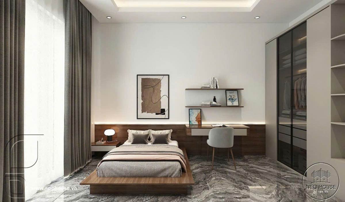 Nội thất thi công biệt thự 1 tầng mái nhật. Hình ảnh 6