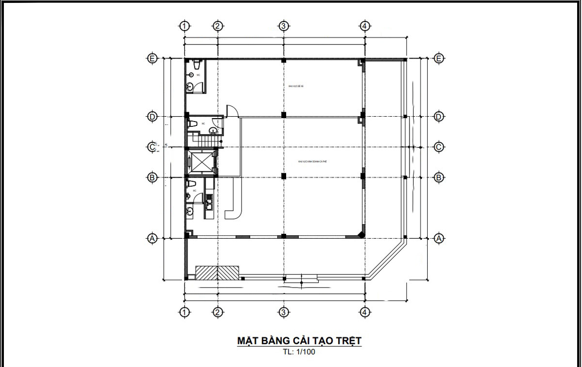 Mặt bằng công năng cải tạo nhà phố thành căn hộ cho thuê. Hình ảnh 1