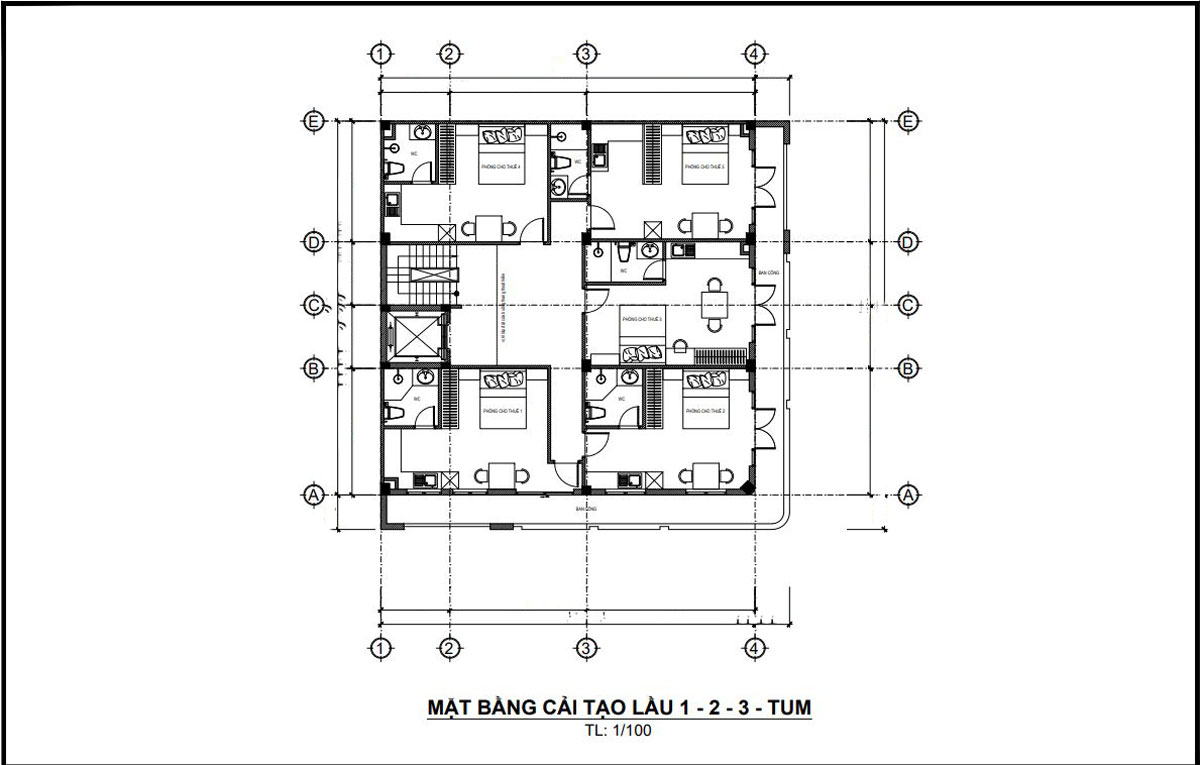 Cải tạo nhà phố thành căn hộ cho thuê. Hình ảnh 1
