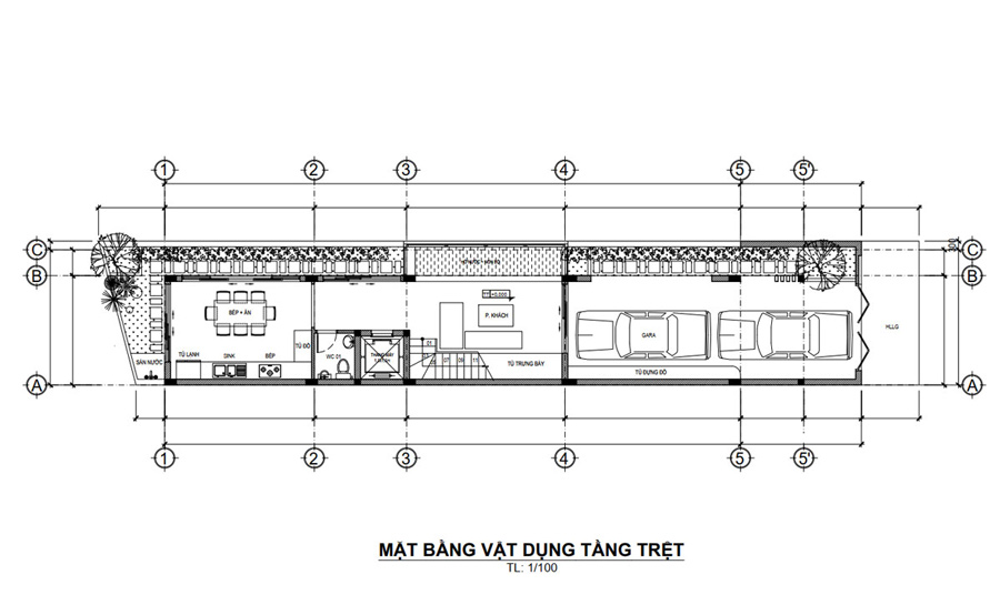 Mẫu mặt bằng nhà phố 4x20