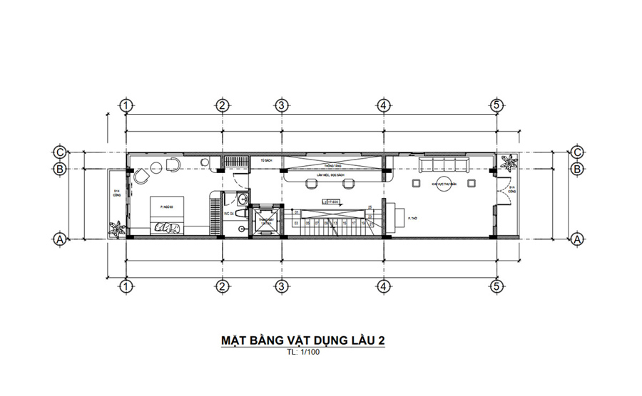 Mẫu mặt bằng nhà phố 4x20