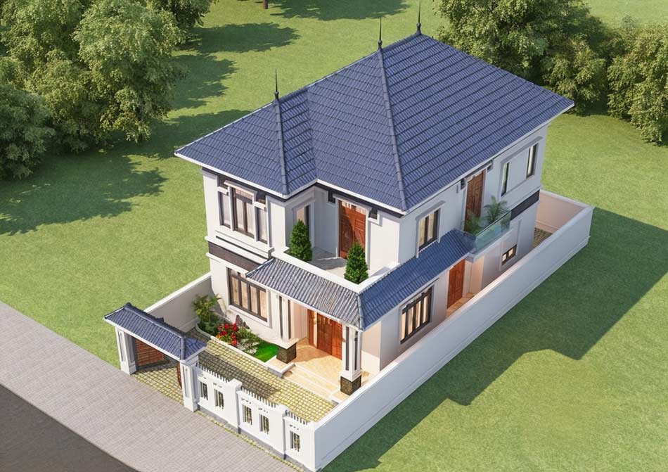 Mẫu thiết kế nhà biệt thự vườn 100m2