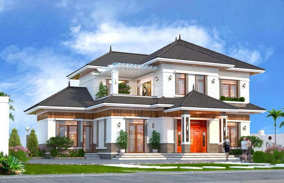 Biệt thự nhà vườn 150m2 với không gian xanh mát