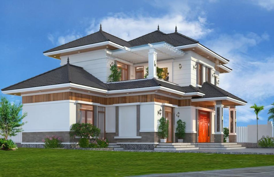Biệt thự nhà vườn 150m2 với không gian xanh mát