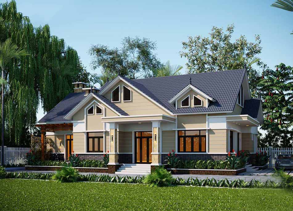 Thiết kế biệt thự nhà vườn trên đất 200m2