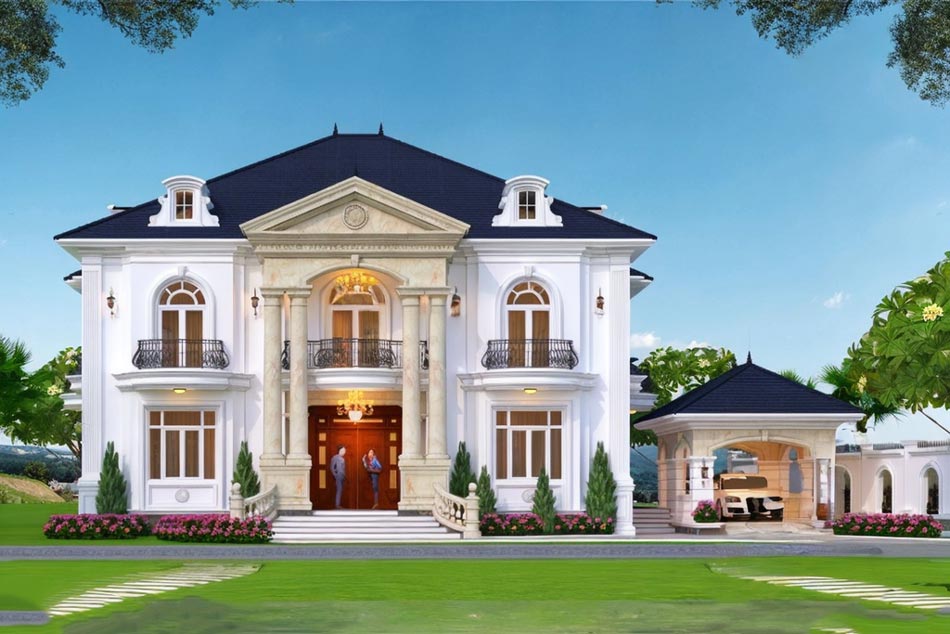 Thiết kế nhà vườn 300m2 sang trọng
