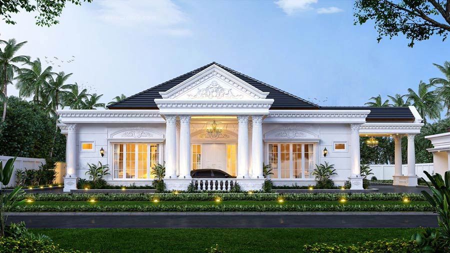 Mẫu biệt thự vườn phong cách châu Âu