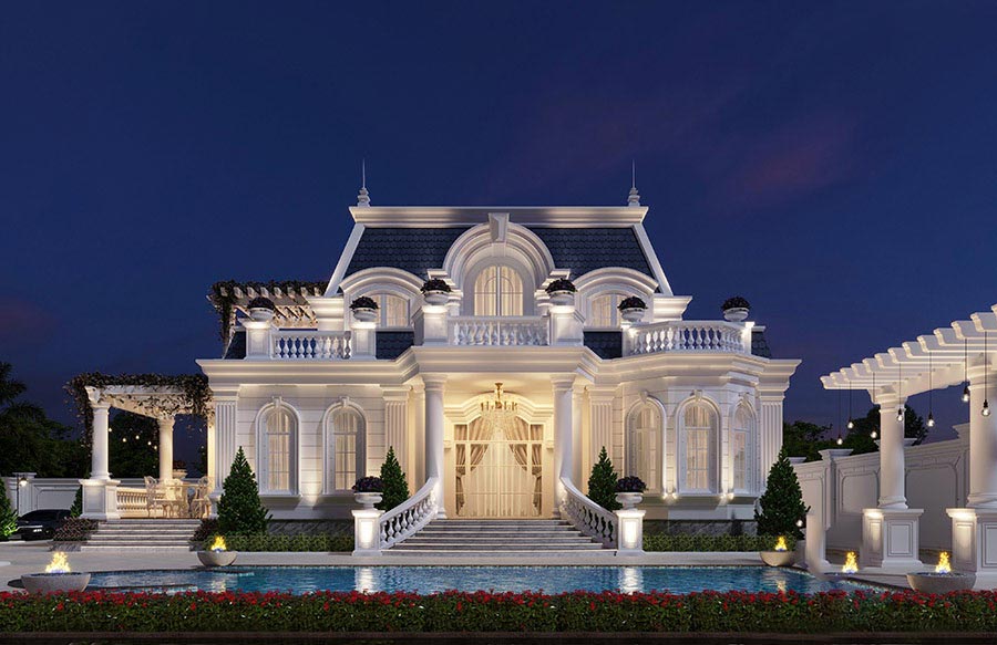 Mẫu biệt thự vườn 1 tầng 3 phòng ngủ