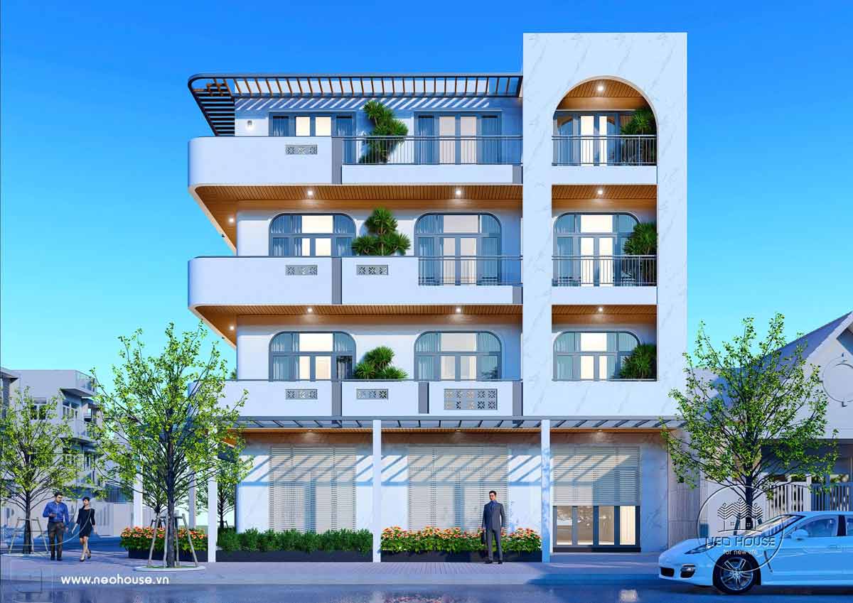 Phối cảnh cải tạo nhà phố thành căn hộ cho thuê. Hình ảnh 1