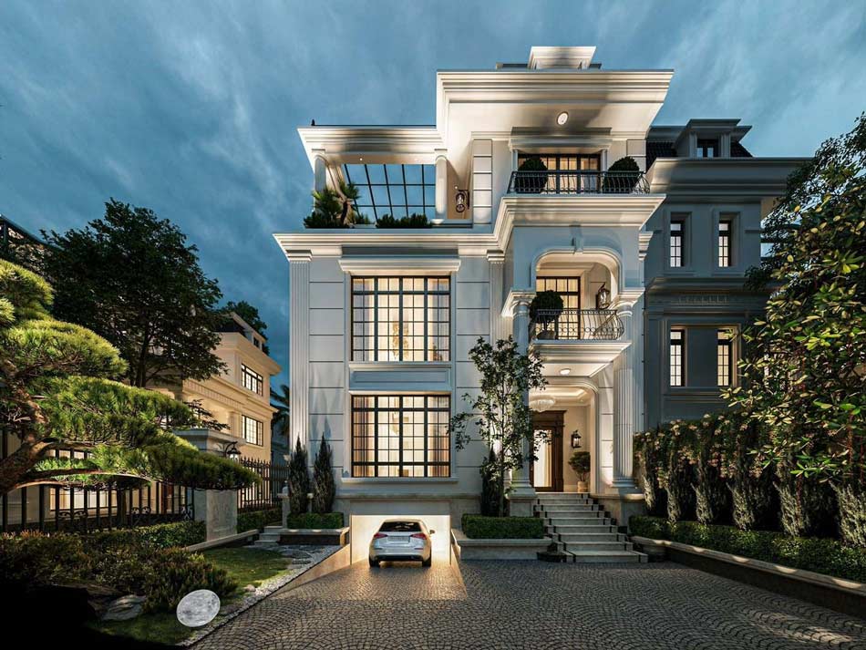 Biệt thự 3 tầng – Nâng tầm không gian sống, thẩm mỹ và đẳng cấp sống