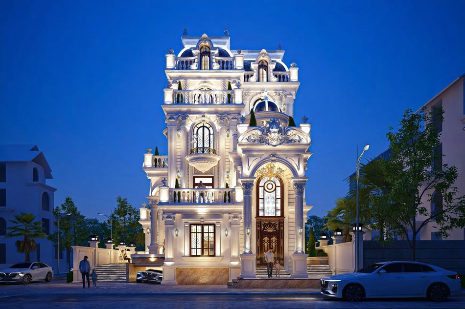 Biệt thự 4 tầng – Biểu tượng đẳng cấp, thể hiện vị thế và tài chính