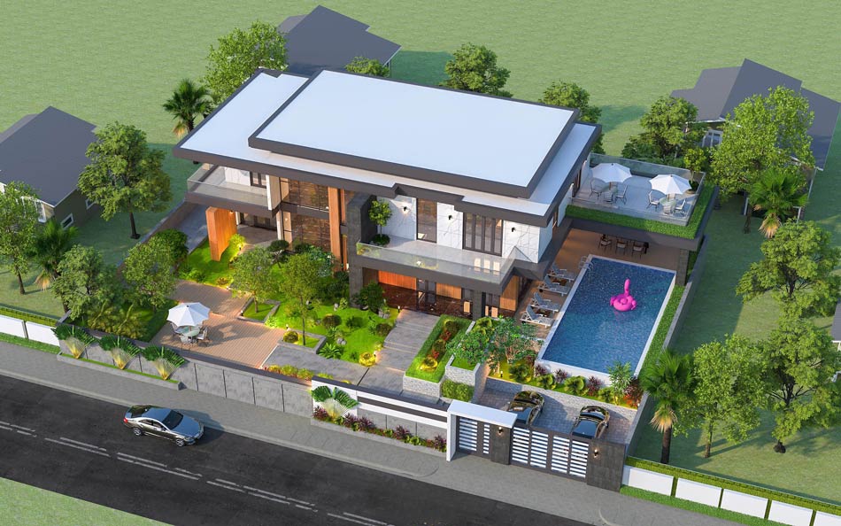 Mẫu biệt thự diện tích 800m2