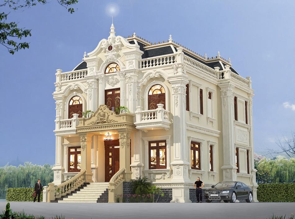 Thiết kế Biệt thự Cổ điển – Đậm nét hoàng gia châu Âu