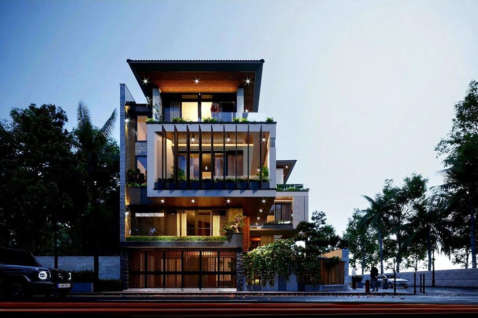 Biệt thự có gác lửng – Mở rộng diện tích, tiết kiệm tối đa chi phí