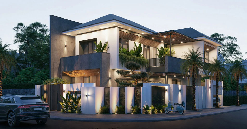 Biệt thự mái Nhật – Sự giao thoa giữa vẻ đẹp mộc mạc và phong cách sống tinh tế