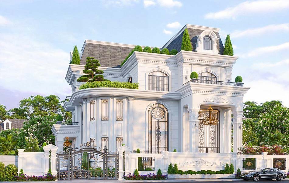 Biệt thự mái Mansard – Dấu ấn kiến trúc hoàng gia, thời thượng và xa hoa