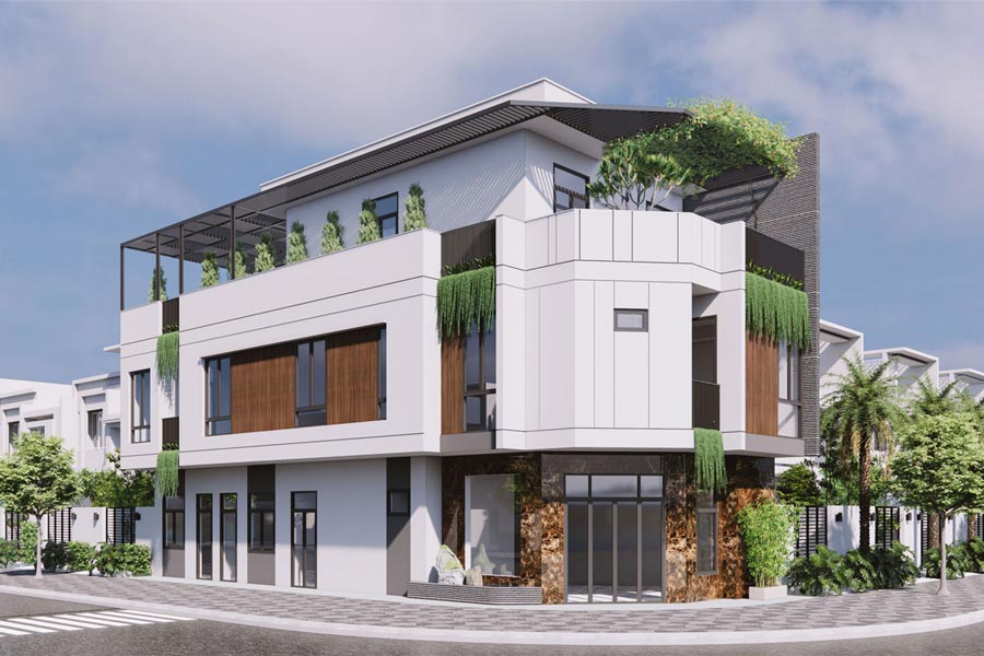 Mẫu thiết kế nhà 12x10m hiện đại