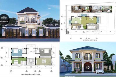 Tải Ngay 40+ Bản Vẽ Biệt Thự 2 Tầng Full Công Năng Miễn Phí
