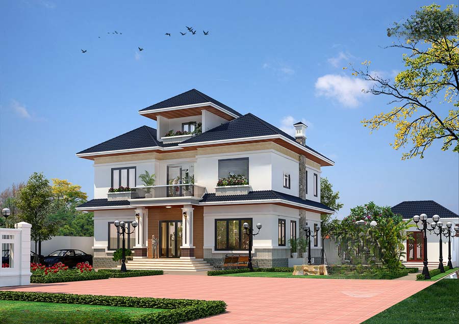 Biệt thự 2,5 tầng là gì? Cấu trúc và đặc điểm kiến trúc