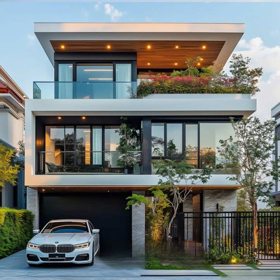 Mẫu biệt thự 2,5 tầng mini