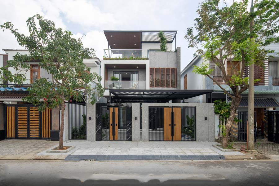 Mẫu thiết kế biệt thự 2 tầng 1 tum 80m2