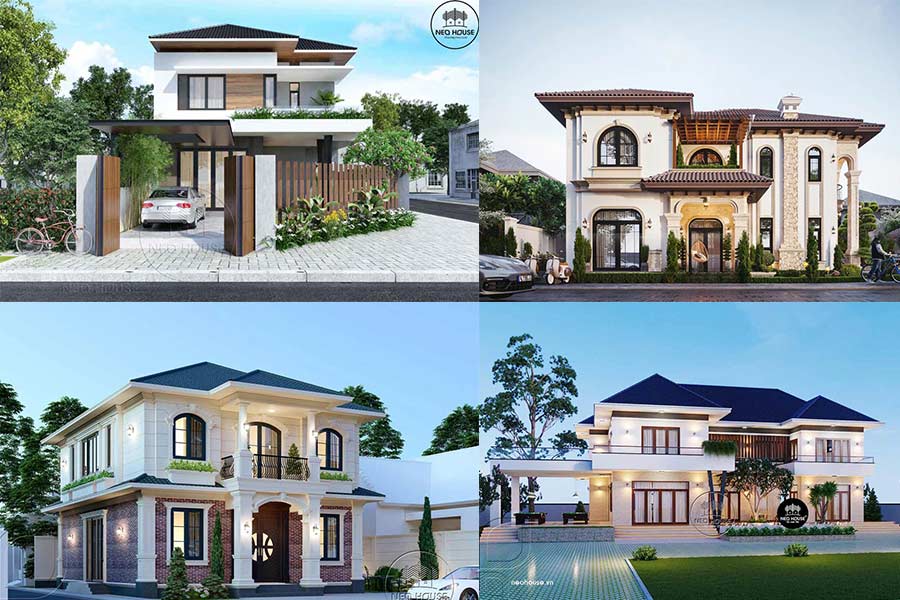 [BST] 45+ Mẫu Thiết Kế Biệt Thự 2 Tầng 300m2 Hiện Đại, Sang Trọng