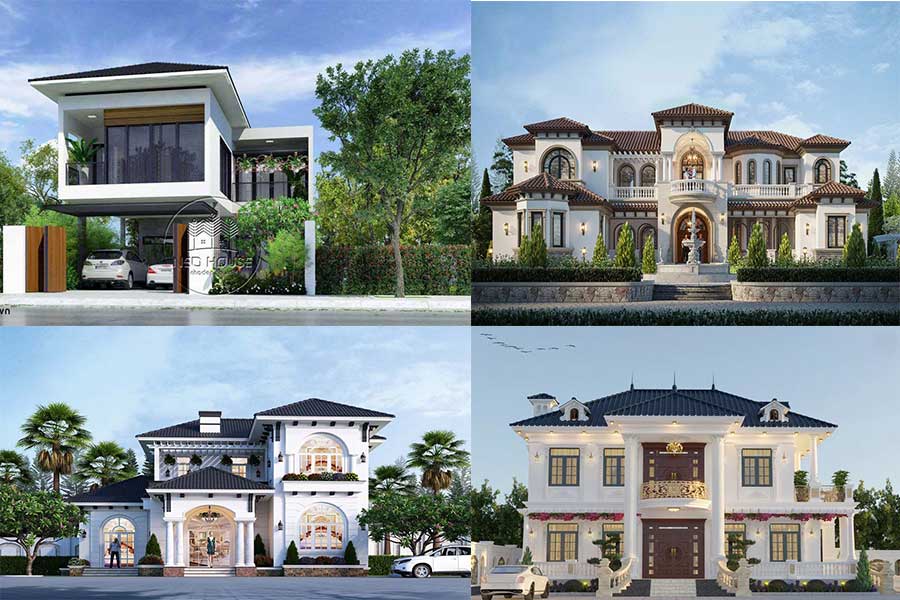 [BST] 35+ Mẫu Biệt Thự 2 Tầng Mái Ngói Đẹp, Ấn Tượng Nhất