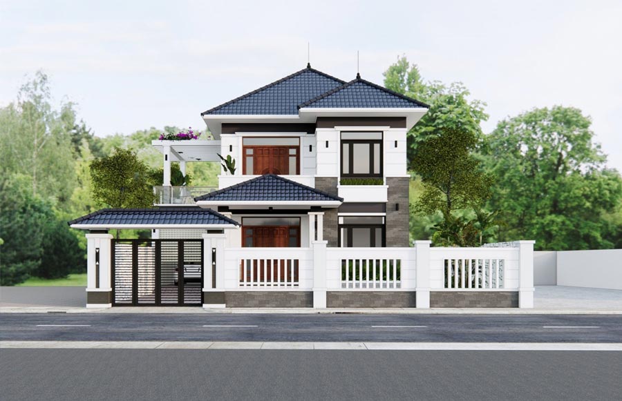 Đặc trưng của biệt thự 2 tầng mái Nhật