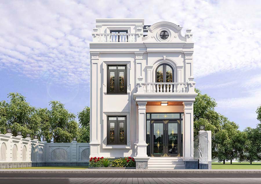 Nhà 2 tầng 8x10m có 4 phòng ngủ