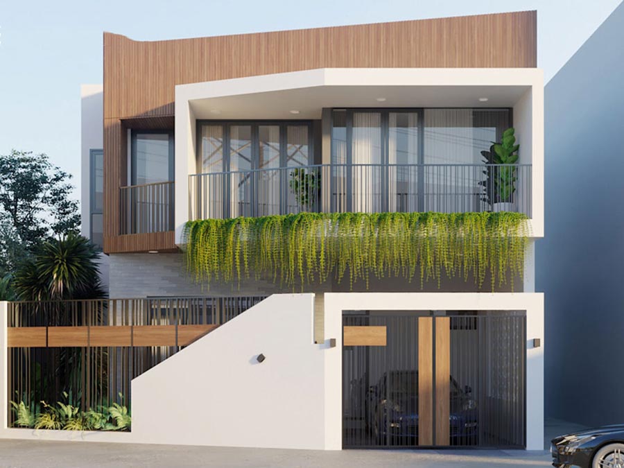 Thiết kế nhà biệt thự mini 8x10m