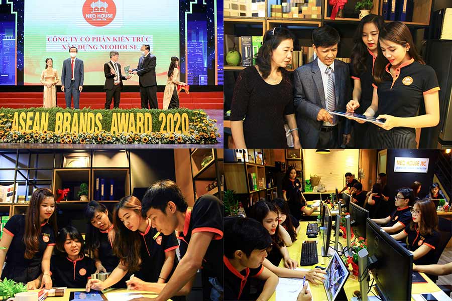 Dịch vụ tư vấn, thiết kế thi công biệt thự 2 tầng mái ngói tại NEOHouse