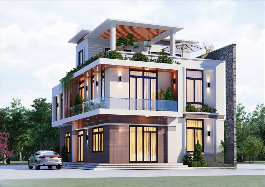 Tìm hiểu sơ lược về biệt thự 2,5 tầng